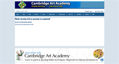 Desktop Screenshot of cambridgeartacademy.com