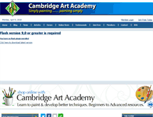 Tablet Screenshot of cambridgeartacademy.com